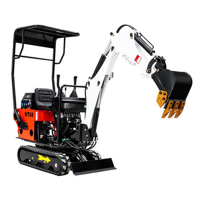 Dizel Motor 0.8ton Hightop Mini Ekskavatör Özel Renk Kırmızı Sarı Mavi