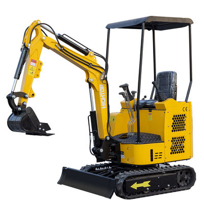 Tam Hidrolik Pilot Hightop Mini Ekskavatör 1.5 Ton Mini Kazıcı Çift Silindir