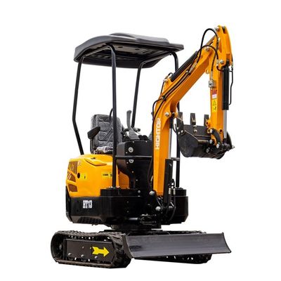 CE EURO5 Motor 1300kg Hightop Mini Ekskavatör HT13 Kompakt Mini Kazıcı