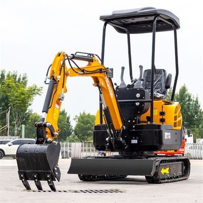 180mm Palet Genişliği HT13 Hightop Mini Ekskavatör 795mm Kuyruk Dönüş Yarıçapı