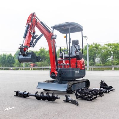 12 RPM Swing Hızı 1800kg Verimli kazma için geri çekilebilir raylı mini hidrolik kazıcı
